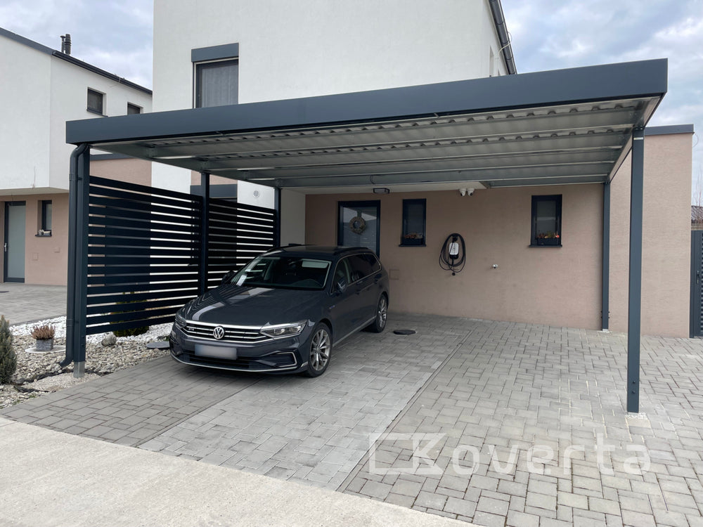 Prístrešok pre auto Koverta pre dve autá vedľa seba
