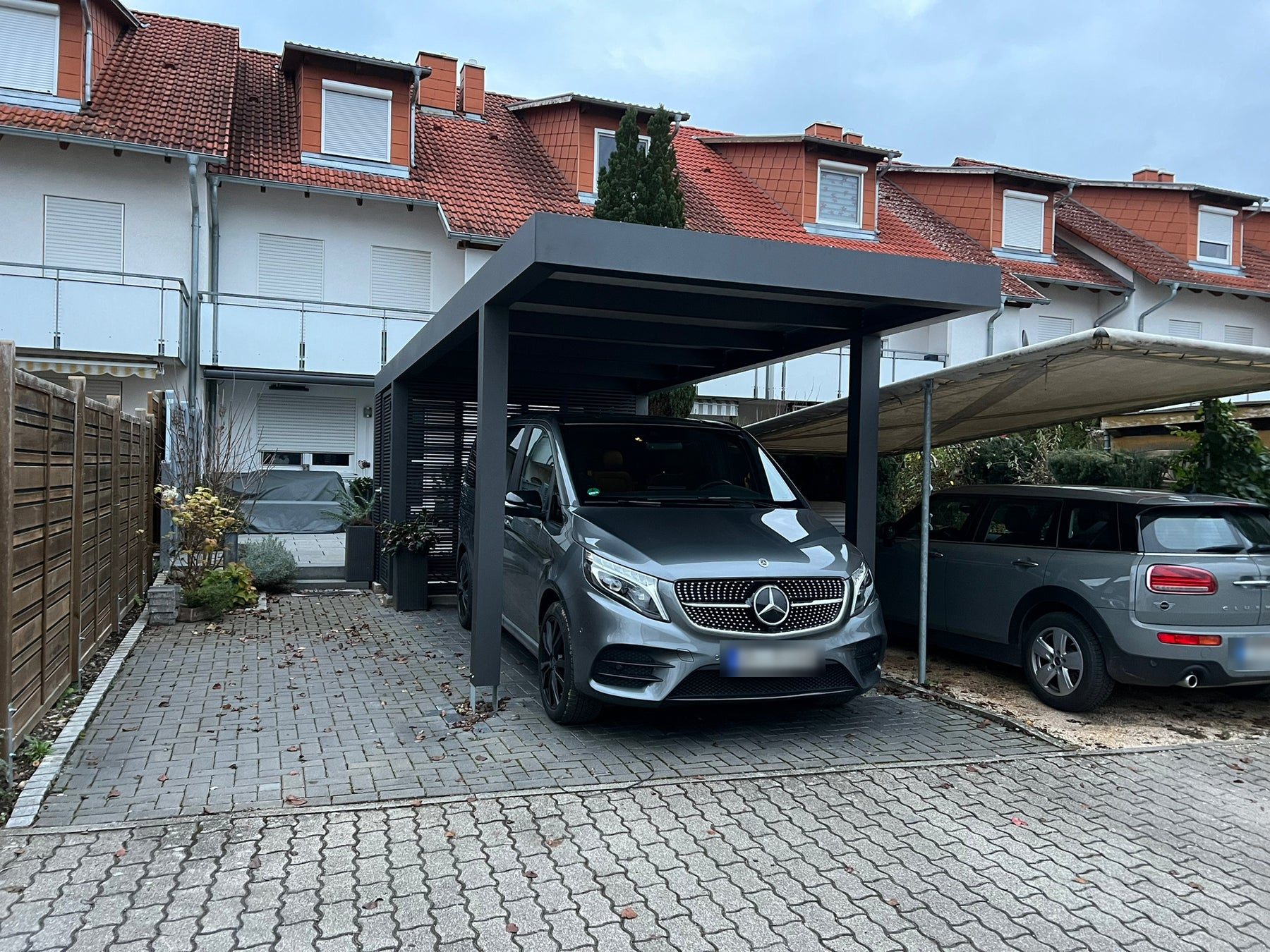 Prístrešok pre auto Koverta pre tri autá