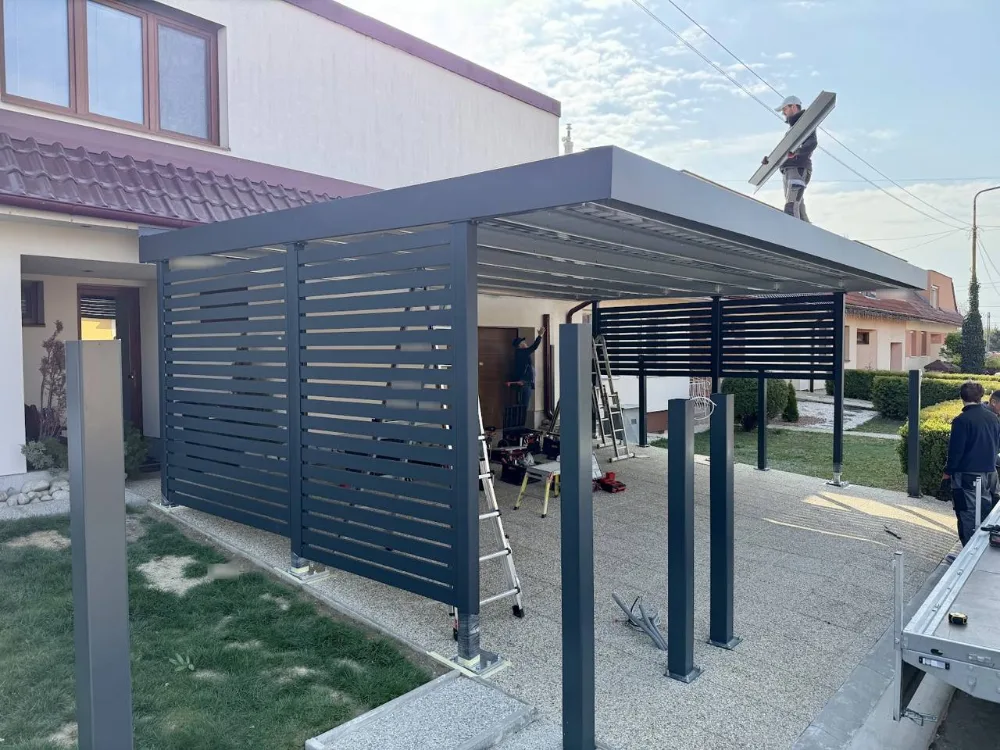 Realizácia Koverta – Trebišov, Záhradný prístrešok s lamelami