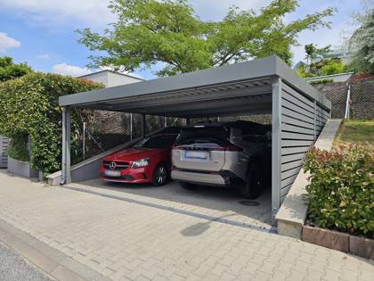 Realizácia Koverta — Bratislava – Devín — Prístrešok 5,9 × 6 m