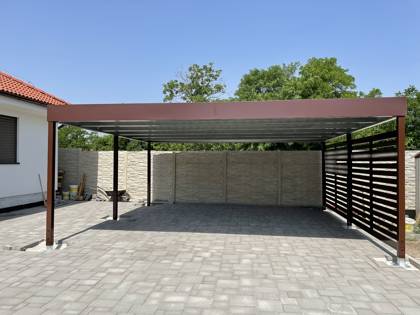 Realizácia Koverta — Čechynce — Prístrešok 6,5 × 6 m