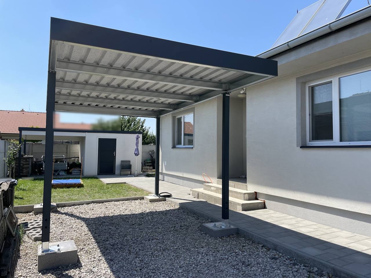 Realizácia Koverta – Dolné Orešany, Prístrešok 3,2 × 5,2 m