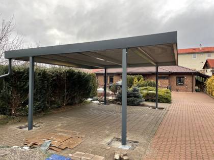 Realizácia Koverta — Jasenie — Prístrešok 6 × 5,6 m