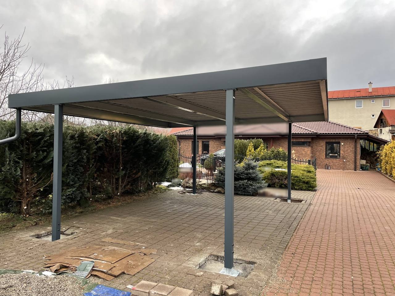Realizácia Koverta – Jasenie, Prístrešok 6 × 5,6 m