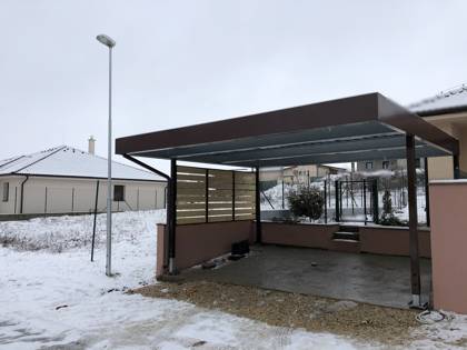 Realizácia Koverta — Klasov — Prístrešok 5,6 × 5,2 m
