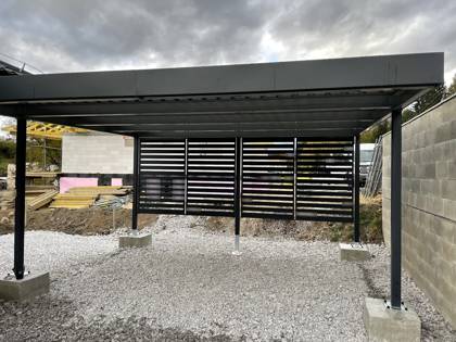 Realizácia Koverta — Ľubietová — Prístrešok 5,6 × 5,2 m
