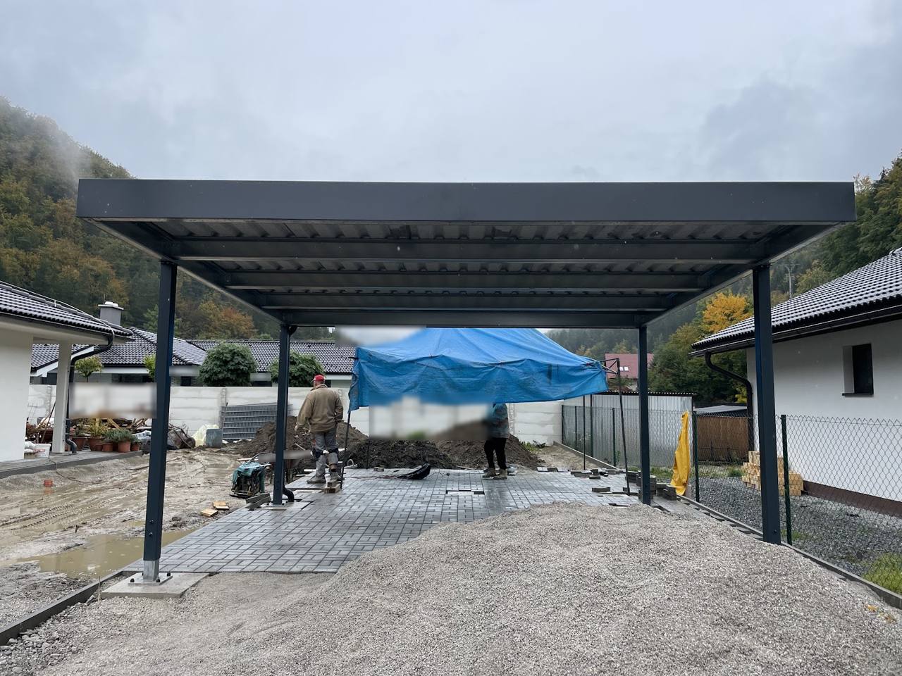 Realizácia Koverta – Ľubochňa, Prístrešok 5 × 5,2 m