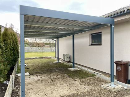 Realizácia Koverta — Tornaľa — Prístrešok 3,2 × 6,5 m pre karavan
